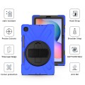 Shockproof Pancerne Etui z Paskiem do Samsung Galaxy Tab S6 Lite niebieskie