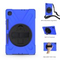 Shockproof Pancerne Etui z Paskiem do Samsung Galaxy Tab S6 Lite niebieskie