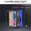 Shockproof Pancerne Etui z Paskiem do Samsung Galaxy Tab S6 Lite niebieskie