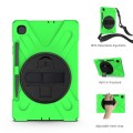 Shockproof Pancerne Etui z Uchwytem i Paskiem do Samsung Galaxy Tab S6 Lite zielone