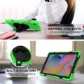 Shockproof Pancerne Etui z Uchwytem i Paskiem do Samsung Galaxy Tab S6 Lite zielone