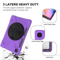 Shockproof Pancerne Etui z Uchwytem i Paskiem do Samsung Galaxy Tab S6 Lite fioletowe
