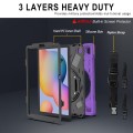 Shockproof Pancerne Etui z Uchwytem i Paskiem do Samsung Galaxy Tab S6 Lite fioletowe