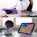 Shockproof Pancerne Etui z Uchwytem i Paskiem do Samsung Galaxy Tab S6 Lite fioletowe
