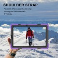 Shockproof Pancerne Etui z Uchwytem i Paskiem do Samsung Galaxy Tab S6 Lite fioletowe