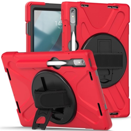 Shockproof Pancerne Etui z Uchwytem do Lenovo Tab 11 Pro 2 Generacja czerwone