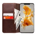 QIALINO Klasyczny Skórzany Pokrowiec Etui do Huawei Mate 50 brązowy