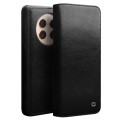 QIALINO Klasyczny Skórzany Pokrowiec Etui do Huawei Mate 50 czarny