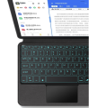 Etui Slim Bezprzewodowa Podświetlana Klawiatura TouchPad Samsung Galaxy Tab S6 Lite
