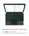 Etui Slim Bezprzewodowa Podświetlana Klawiatura TouchPad Samsung Galaxy Tab S6 Lite