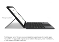 Etui Obudowa Klawiatura TouchPad do Samsung Galaxy Tab S7 FE / Galaxy Tab S7/S8 Plus