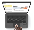 Etui Obudowa Klawiatura TouchPad do Samsung Galaxy Tab S7 FE / Galaxy Tab S7/S8 Plus