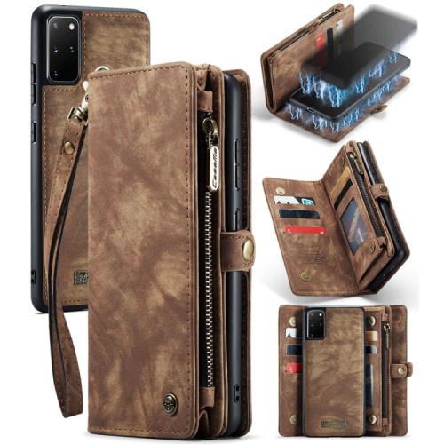 Pokrowiec Portfel Etui CASEME do Samsung Galaxy S20 Ultra brązowy
