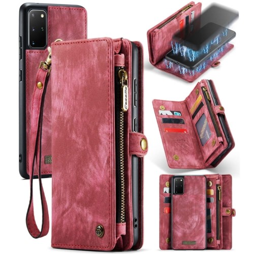 Pokrowiec Portfel Etui CASEME do Samsung Galaxy S20 Ultra czerwony