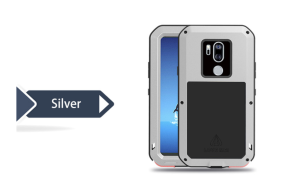 LOVE MEI Pancerne Etui do LG G7 ThinQ - srebrne