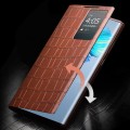 QIALINO Eleganckie Skórzane Etui do Samsung Galaxy S22 Ultra 5G czarne