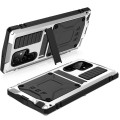 R-JUST Pancerne Etui Antywstrząsowe do Samsung Galaxy S22 Ultra 5G srebrne
