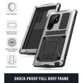 R-JUST Pancerne Etui Antywstrząsowe do Samsung Galaxy S22 Ultra 5G srebrne