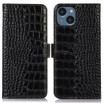 Skórzane Etui Pokrowiec FRID do iPhone 14 czarny