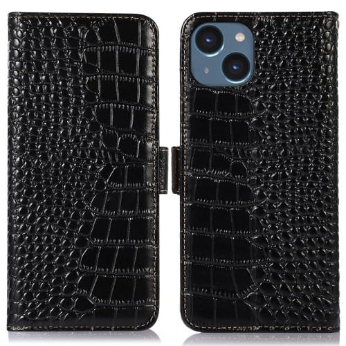 Skórzane Etui Pokrowiec FRID do iPhone 14 czarny