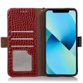 Skórzane Etui Pokrowiec FRID do iPhone 14 czerwony