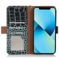 Skórzane Etui Pokrowiec FRID do iPhone 14 zielony