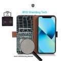 Skórzane Etui Pokrowiec FRID do iPhone 14 zielony