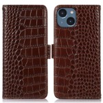 Skórzane Etui Pokrowiec FRID do iPhone 14 brązowy