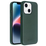 QIALINO MagSafe Skórzane Etui Obudowa Plecki do iPhone 14 zielone