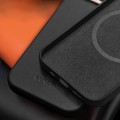 QIALINO MagSafe Skórzane Etui Obudowa Plecki do iPhone 14 czarne