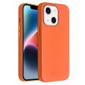 QIALINO MagSafe Skórzane Etui Obudowa Plecki do iPhone 14 pomarańczowe