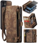 Skórzane Etui Pokrowiec Portfel CASEME do iPhone 11 brązowy