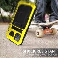 Metalowe Mocne Pancerne Etui Shockproof do iPhone 11 żółte