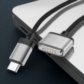 Srebrny Magnetyczny Kabel Magsafe 3 Typ-C 140W 2m