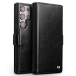 QIALINO Eleganckie Skórzane Etui do Samsung Galaxy S23 Ultra 5G czarne