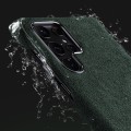 Eleganckie Skórzane Etui Plecki do Samsung Galaxy S23 Ultra 5G zielone