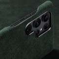 Eleganckie Skórzane Etui Plecki do Samsung Galaxy S23 Ultra 5G zielone