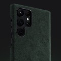 Eleganckie Skórzane Etui Plecki do Samsung Galaxy S23 Ultra 5G zielone