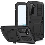 R-JUST Pancerne Etui Antywstrząsowe do Samsung Galaxy S22+ 5G czarne