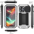 R-JUST Pancerne Etui Antywstrząsowe do iPhone 15 Pro Max srebrne