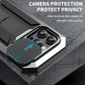R-JUST Pancerne Etui Antywstrząsowe do iPhone 15 Pro Max srebrne