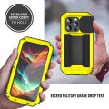 R-JUST Pancerne Etui Antywstrząsowe do iPhone 15 Pro Max żółte