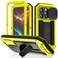R-JUST Pancerne Etui Antywstrząsowe do iPhone 15 Pro żółte