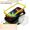 R-JUST Pancerne Etui Antywstrząsowe do iPhone 15 Pro żółte