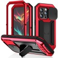 R-JUST Pancerne Etui Antywstrząsowe do iPhone 15 Pro czerwone