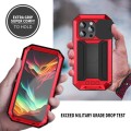 R-JUST Pancerne Etui Antywstrząsowe do iPhone 15 Pro czerwone