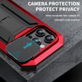 R-JUST Pancerne Etui Antywstrząsowe do iPhone 15 Pro czerwone