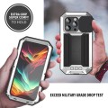 R-JUST Pancerne Etui Antywstrząsowe do iPhone 15 Pro srebrne