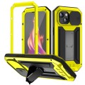 R-JUST Pancerne Etui Antywstrząsowe do iPhone 15 Plus żółte