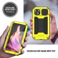 R-JUST Pancerne Etui Antywstrząsowe do iPhone 15 Plus żółte